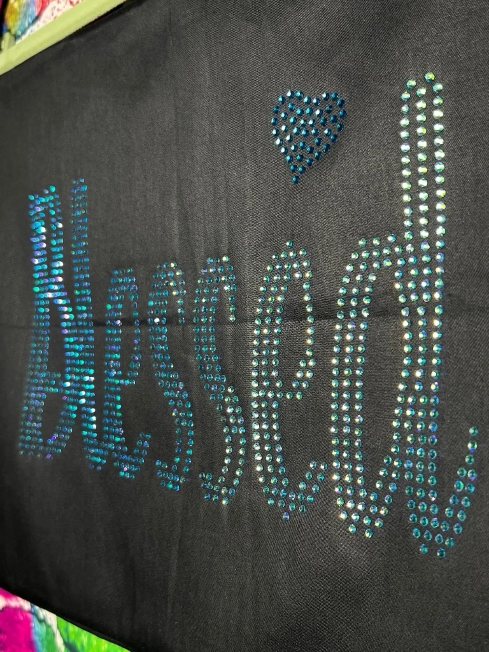 Blessed Rhinestone Throw Pillow Cover [35R]